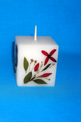 Square Natural Dry Flower Perfumed Candle 10 pieces (SQUARE 5CM)